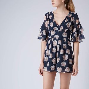 Topshop Floral Romper